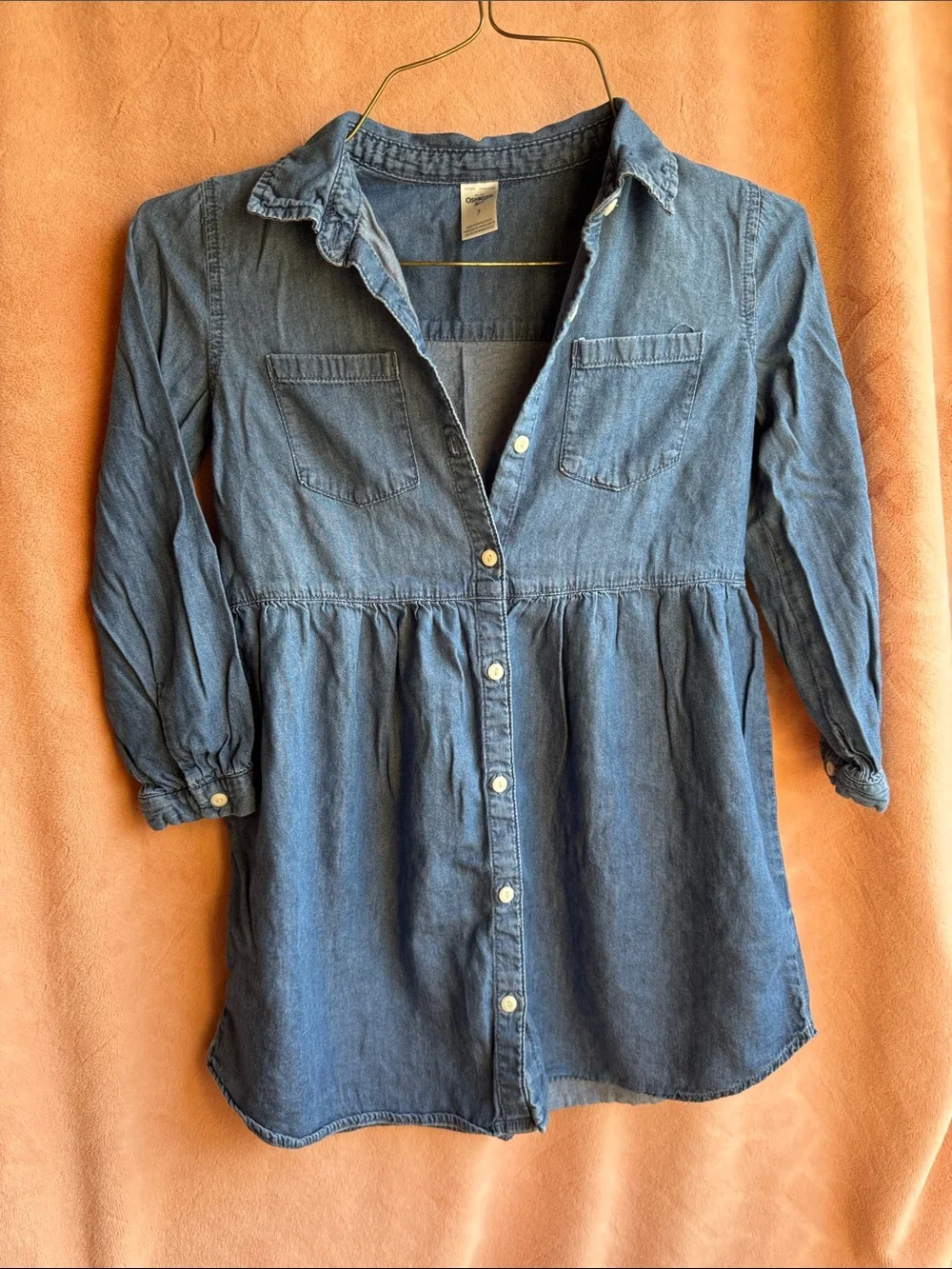 Oshkosh Bgosh Denim Dress Girls Size 7